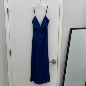 Elegant Blue Maxi Dress